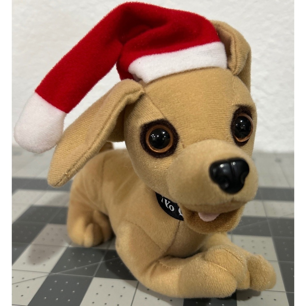 Vintage Taco Bell Chihuahua Plush Santa Hat Yo Quiero Taco Bell Applause 6 inch